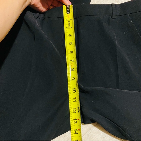 LOUIS VUITTON black flat front womens slim straight trousers pants eur40… - Picture 10 of 12